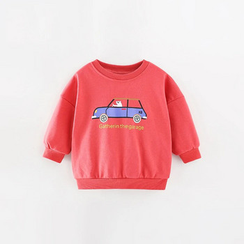 SAILEROAD Άνοιξη Φθινόπωρο Νέο 2-7 Χρόνια Ρούχα Βαμβακερά εξωτερικά ενδύματα κινουμένων σχεδίων Οχήματα μωρά αγόρια O λαιμόκοψη Παιδικά μπλουζάκια για νήπια