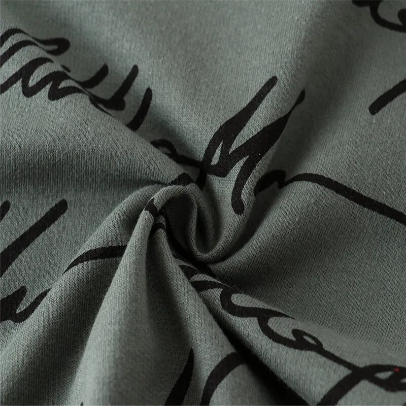 Šokinėjantys metrai Rudens pavasario vaikų megztiniai su raidėmis berniukams, mergaitėms, medvilniniams drabužiams, karštai parduodami mažylių marškinėliai