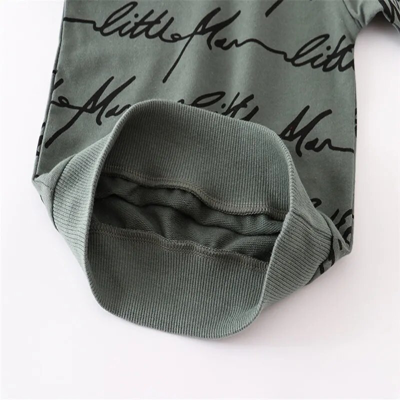 Šokinėjantys metrai Rudens pavasario vaikų megztiniai su raidėmis berniukams, mergaitėms, medvilniniams drabužiams, karštai parduodami mažylių marškinėliai