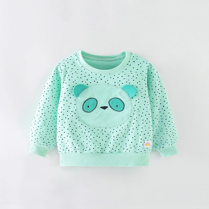 SAILEROAD Tavaszi új fiúk 2-7 éves korig Ruhák Pamut Felsőruházat Rajzfilm panda Baba felsők Lányok Gyerekek Tipegő Pulcsi Pulóverek