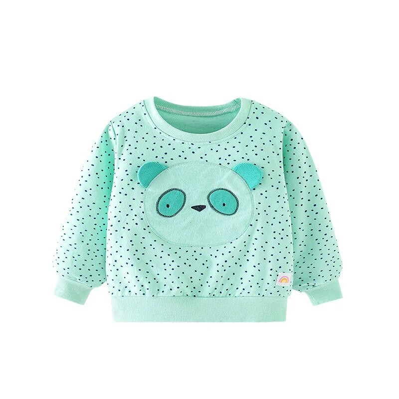 SAILEROAD Tavaszi új fiúk 2-7 éves korig Ruhák Pamut Felsőruházat Rajzfilm panda Baba felsők Lányok Gyerekek Tipegő Pulcsi Pulóverek