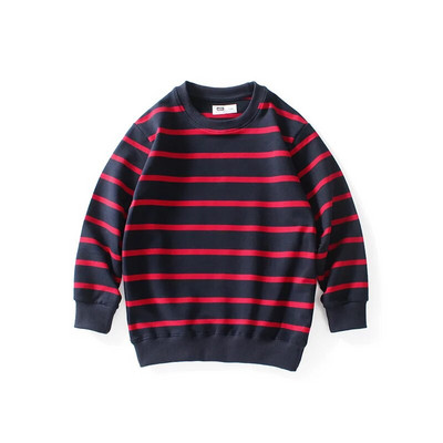 Proljetno-jesenska korejska majica za dječake 4 godine-10 godina Majice dugih rukava za velike dječake, djeca, dječja majica s prugama