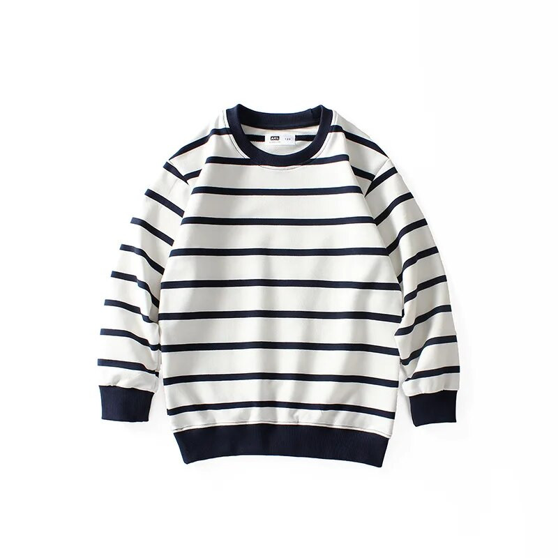 Proljetno-jesenska korejska majica za dječake 4 godine-10 godina Majice dugih rukava za velike dječake, djeca, dječja majica s prugama