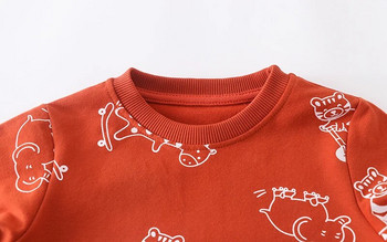 SAILEROAD Άνοιξη Νέο 2-7 Χρόνια Ρούχα Βαμβακερά Εξωτερικά Ενδύματα Αγόρια Κινούμενα σχέδια Ζώα Μπλουζάκια για μωρά κορίτσια Παιδικά Φούτερ με κουκούλα για νήπια