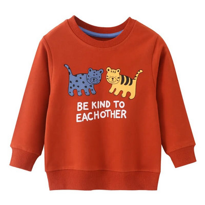 Jumping Meters Karsti Pārdodu Bērnu Apģērbi Rudens Pavasaris Zēnu Meiteņu Džemperi Garās Piedurknes Kokvilnas O veida kakla Bērnu Sporta Krekli