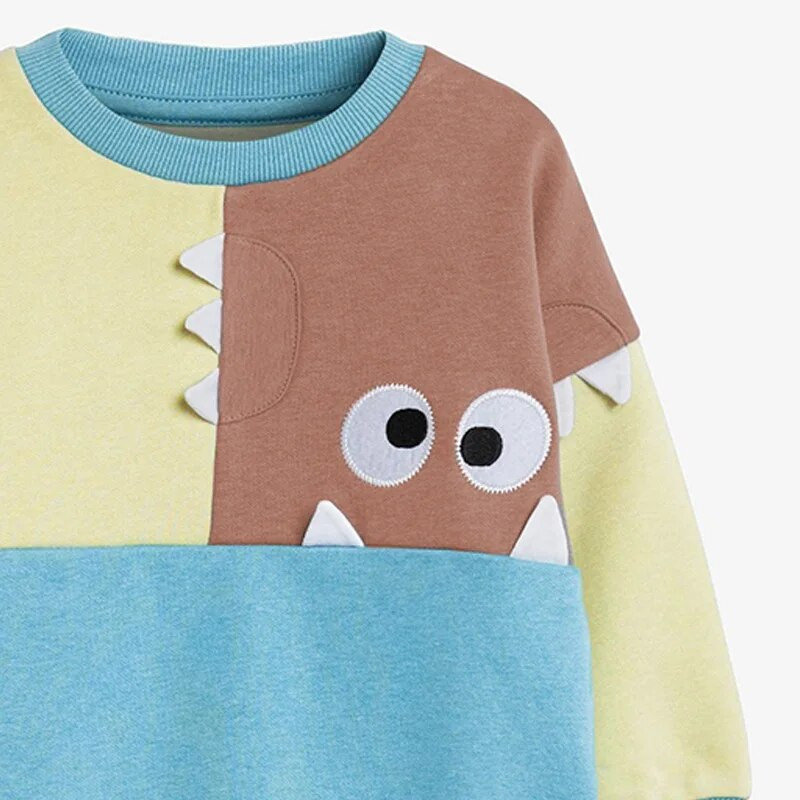 Little Maven 2022 Baby Boys Naujos mados palaidinės Medvilniniai laisvalaikio drabužiai Medvilniniai Puikūs monstrai Minkšti ir patogūs megztiniai vaikams