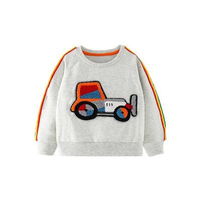 Šokinėjantys metrai 2-7 T gyvūnai Spaudiniai ilgomis rankovėmis berniukams megztiniai Vaikiški drabužiai rudens pavasario vaikams su gobtuvu kostiumas