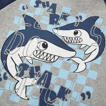 SAILEROAD 2023 Νέο Φθινόπωρο 2-7 ετών Ρούχα Βαμβακερά εξωτερικά ενδύματα καρτούν Καρχαρίες Baby Boys Tops Παιδικά μπλουζάκια για νήπια
