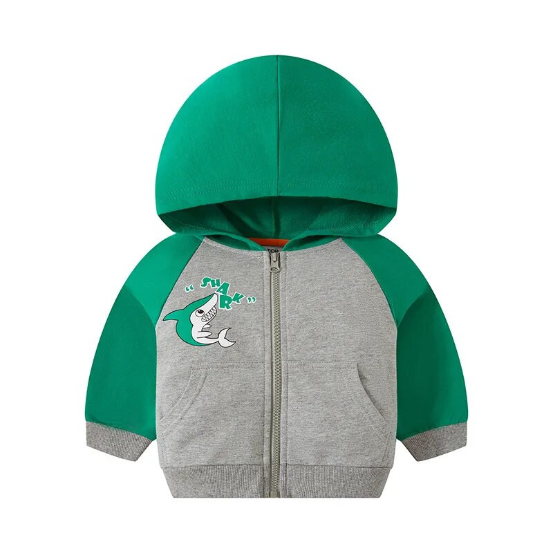 SAILEROAD 2023 Naujasis ruduo 2–7 m. Drabužiai Medvilniniai Viršutiniai drabužiai Animaciniai filmai Rykliai Kūdikiai Berniukai Viršutiniai vaikams Mažylių megztiniai