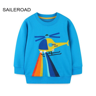 SAILEROAD Pavasaris Nauji berniukai 2-7 metų Drabužiai Medvilniniai Viršutiniai drabužiai Animaciniai filmai Dinozaurai Kūdikių Viršutiniai Mergaitėms Vaikams Mažiems vaikams Megztiniai megztiniai