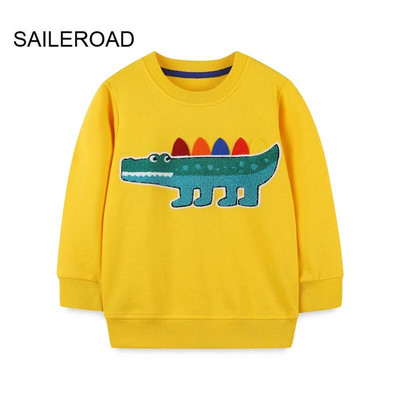 SAILEROAD Pavasaris Nauji berniukai 2-7 metų Drabužiai Medvilniniai Viršutiniai drabužiai Animaciniai filmai Dinozaurai Kūdikių Viršutiniai Mergaitėms Vaikams Mažiems vaikams Megztiniai megztiniai