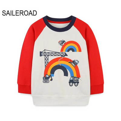 SAILEROAD Pavasaris Nauji berniukai 2-7 metų Drabužiai Medvilniniai Viršutiniai drabužiai Animaciniai filmai Dinozaurai Kūdikių Viršutiniai Mergaitėms Vaikams Mažiems vaikams Megztiniai megztiniai