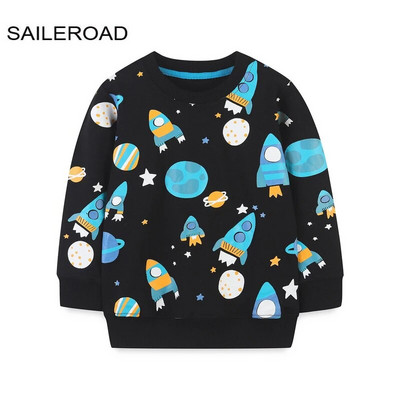 SAILEROAD Pavasaris Nauji berniukai 2-7 metų Drabužiai Medvilniniai Viršutiniai drabužiai Animaciniai filmai Dinozaurai Kūdikių Viršutiniai Mergaitėms Vaikams Mažiems vaikams Megztiniai megztiniai