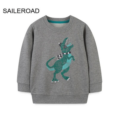 SAILEROAD Pavasaris Nauji berniukai 2-7 metų Drabužiai Medvilniniai Viršutiniai drabužiai Animaciniai filmai Dinozaurai Kūdikių Viršutiniai Mergaitėms Vaikams Mažiems vaikams Megztiniai megztiniai