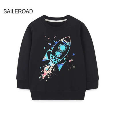 SAILEROAD Pavasaris Nauji berniukai 2-7 metų Drabužiai Medvilniniai Viršutiniai drabužiai Animaciniai filmai Dinozaurai Kūdikių Viršutiniai Mergaitėms Vaikams Mažiems vaikams Megztiniai megztiniai