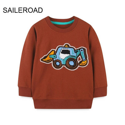 SAILEROAD Pavasaris Nauji berniukai 2-7 metų Drabužiai Medvilniniai Viršutiniai drabužiai Animaciniai filmai Dinozaurai Kūdikių Viršutiniai Mergaitėms Vaikams Mažiems vaikams Megztiniai megztiniai