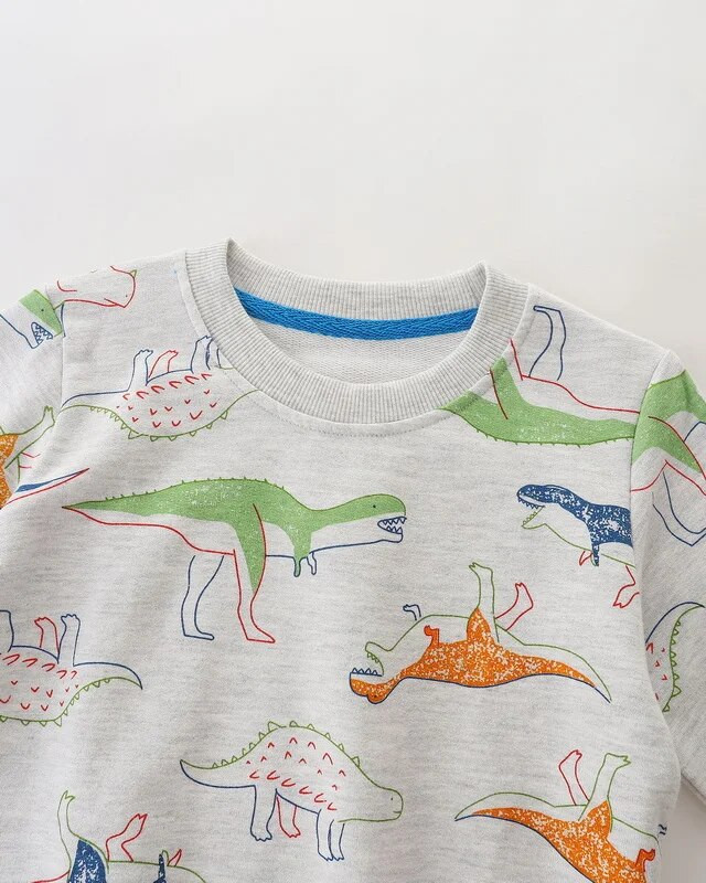 SAILEROAD Pavasaris Nauji berniukai 2-7 metų Drabužiai Medvilniniai Viršutiniai drabužiai Animaciniai filmai Dinozaurai Kūdikių Viršutiniai Mergaitėms Vaikams Mažiems vaikams Megztiniai megztiniai