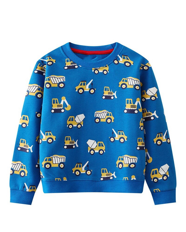 SAILEROAD 2023 Bērnu apģērbi Zēniem Rudens Jauni Apģērbi Kokvilnas Virsdrēbes Karikatūra Ekskavatori Bērnu topiņi Mazu bērnu džemperi Kaputes