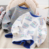 Pavasara rudens zēnu kokvilnas raibs alfabēts džemperis jaka Skolas bērnu treka pulovers džemperis bērnu treniņu topi 3–16 g.