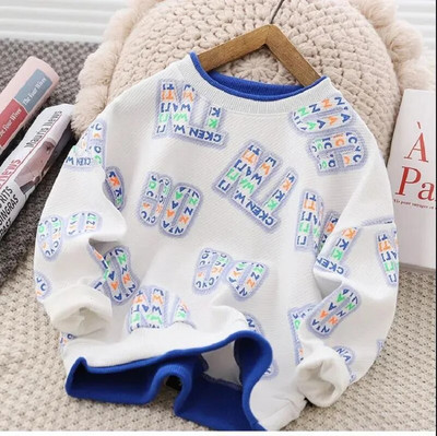 Pavasara rudens zēnu kokvilnas raibs alfabēts džemperis jaka Skolas bērnu treka pulovers džemperis bērnu treniņu topi 3–16 g.