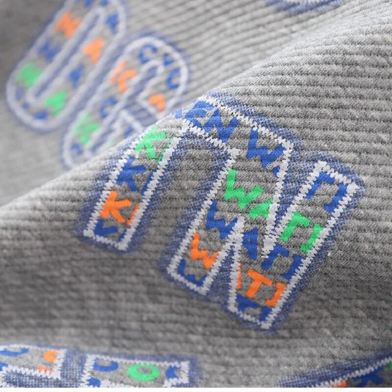 Pavasara rudens zēnu kokvilnas raibs alfabēts džemperis jaka Skolas bērnu treka pulovers džemperis bērnu treniņu topi 3–16 g.