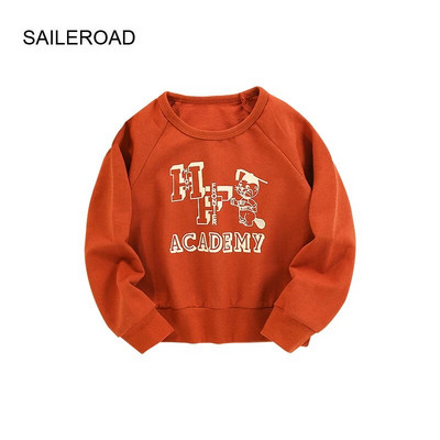 SAILEROAD Pavasaris Rudens Jauns 2–7 gadi Apģērbi Kokvilnas Virsdrēbes Karikatūra Zēniem Zēniem O kakla Topi Bērniem Toddler Džemperi