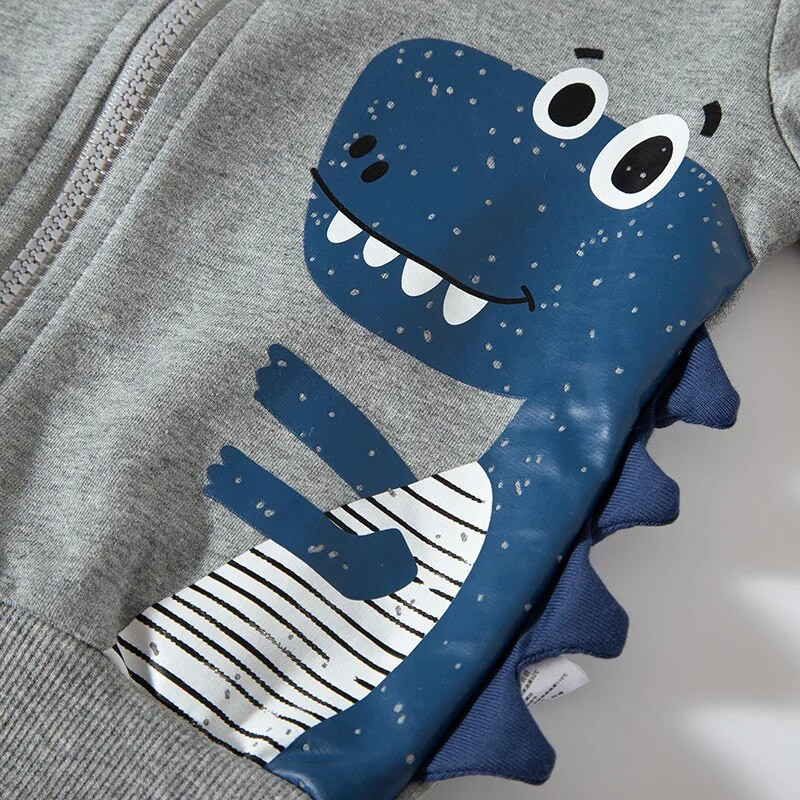 SAILEROAD 2023 Jaunais rudens 2–7 gadi Apģērbi Kokvilnas Virsdrēbes Multfilmas Dinozauri Zēni Zēni Topi Bērniem Mazu bērnu sporta krekli