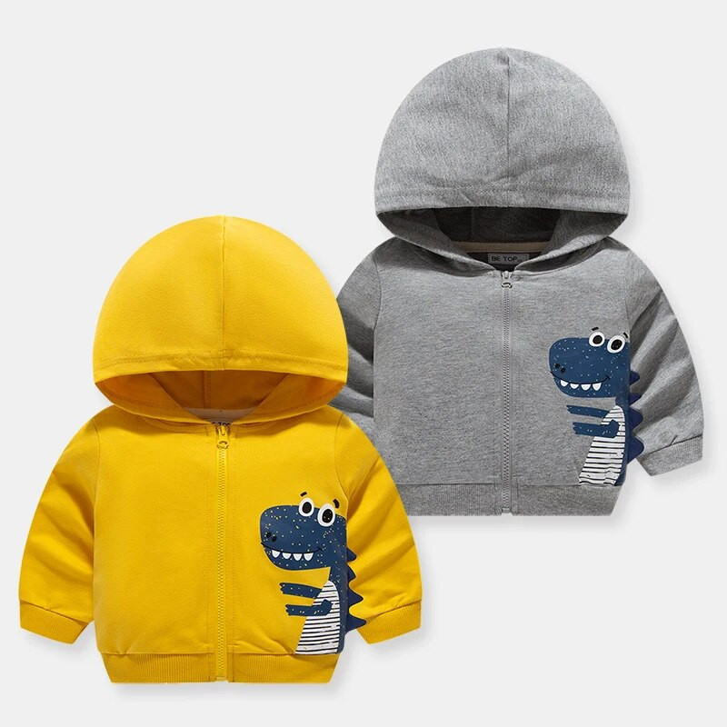 SAILEROAD 2023 Jaunais rudens 2–7 gadi Apģērbi Kokvilnas Virsdrēbes Multfilmas Dinozauri Zēni Zēni Topi Bērniem Mazu bērnu sporta krekli