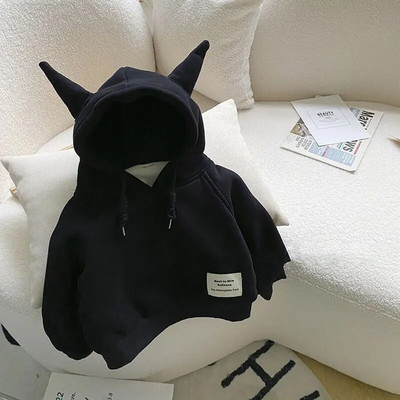 Ziemas zēni jauni džemperi bērniem, polsterēti, biezināti puloveri, bērnu ar kapuci ar garām piedurknēm, piemīlīgi zīdaiņu modes apģērbi 2-8 g.