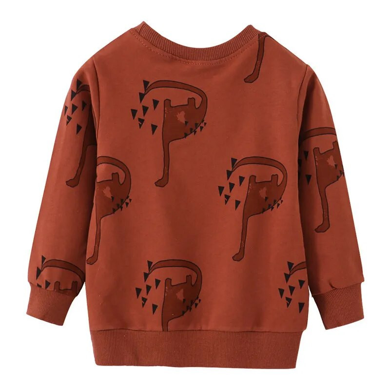Šokinėjimo metrai Ruduo Pavasaris Berniukai Merginos Megztiniai Gyvūnai Spaudiniai Mada Medvilnė Vaikiški Drabužiai Ilgomis rankovėmis Mažylio marškinėliai Marškinėliai