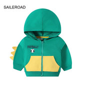 SAILEROAD 2023 Naujasis ruduo 2–7 m. Drabužiai Medvilniniai Viršutiniai drabužiai Animaciniai filmai Dinozaurų Futbolas Kūdikių ir berniukų palaidinukai Vaikiški megztiniai mažyliams