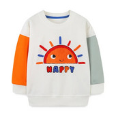 Bērnu džemperi zēniem Meiteņu džemperi Pavasara džemperis ar garām piedurknēm Krāsu savienošana Rudens Bērnu Meiteņu džemperis