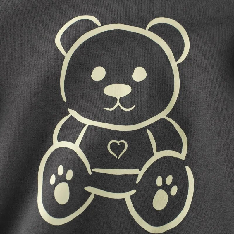 Cartoon Bear Hoodies Boys 2023 Winter New Warm Velvet παιδικό φούτερ Casual μακρυμάνικο πουλόβερ κορυφαία παιδική στολή