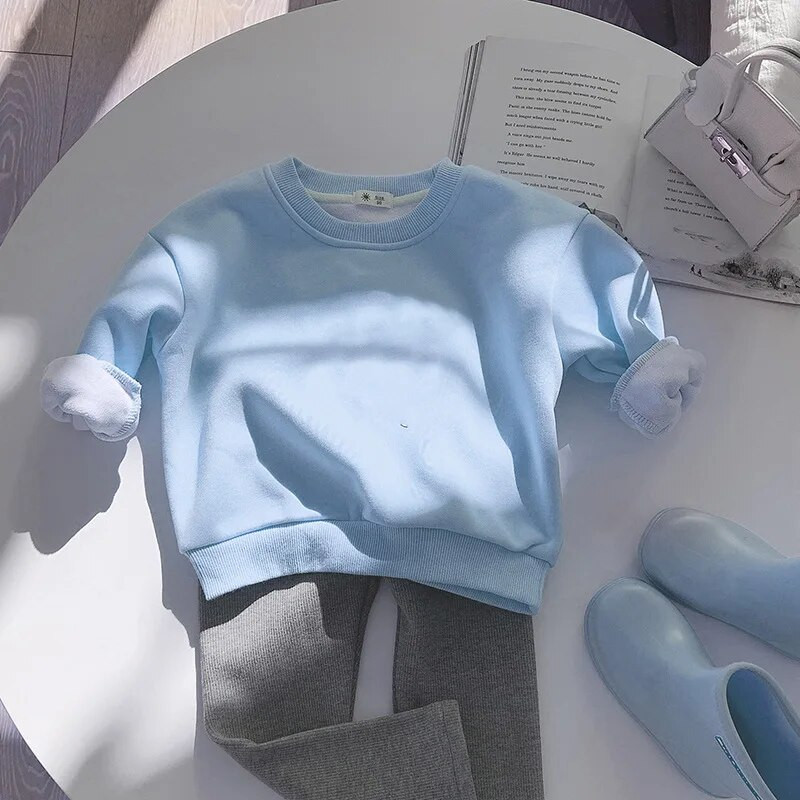 Bērnu plīša džemperis, 2023. gada rudens/ziemas zēnu viengabalains, flīsa, kultūras krekls, silts, ziemas krekls