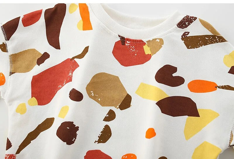 Márkaminőség 100% frottír pamut Gyermekruházat Csecsemő Gyerek Fiú Pulóver Pulóverek Pulóverek Alkalmi blúz Kisfiú Ruhák