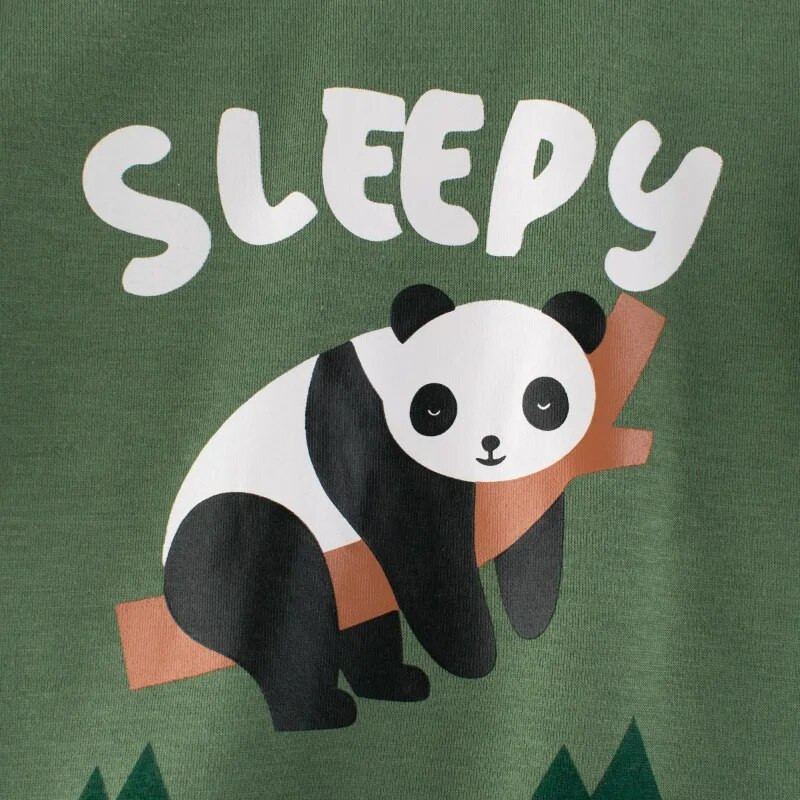 Bērnu plīša džemperi 2023. gada ziemas jauns zēnu vilnas džemperis, multfilmas Panda siltas kapuces ar garām piedurknēm, bērnu apģērbs