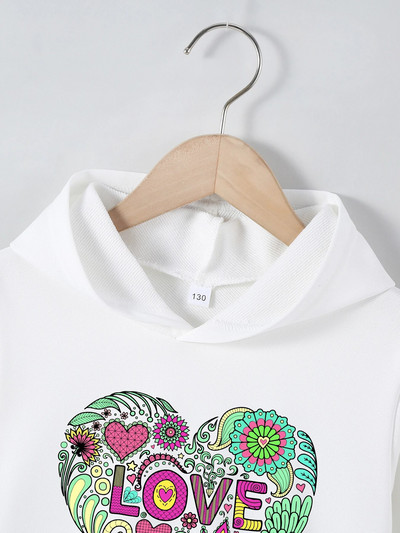 Jauns bērnu rudens ziemas džemperis ar kapuci 4–12 gadu poliestera multfilmu drukas tops zēniem un meitenēm Bērnu džemperis ar garām piedurknēm ar kapuci