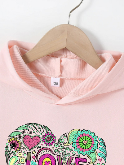 Jauns bērnu rudens ziemas džemperis ar kapuci 4–12 gadu poliestera multfilmu drukas tops zēniem un meitenēm Bērnu džemperis ar garām piedurknēm ar kapuci