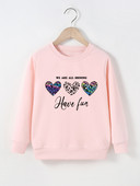 Gyerekek őszi kapucnis pulóver Tipegő lány ruhák kapucnis pulóver Love Pattern Top lányok őszi tél pulcsi kabát dzseki ruházat