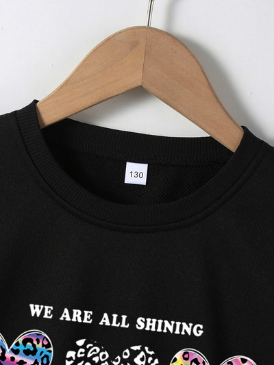 Gyerekek őszi kapucnis pulóver Tipegő lány ruhák kapucnis pulóver Love Pattern Top lányok őszi tél pulcsi kabát dzseki ruházat