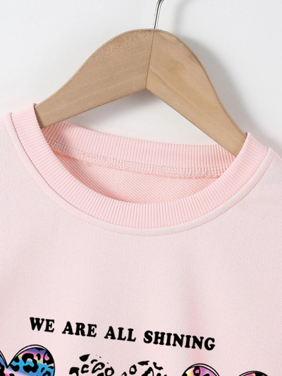 Gyerekek őszi kapucnis pulóver Tipegő lány ruhák kapucnis pulóver Love Pattern Top lányok őszi tél pulcsi kabát dzseki ruházat