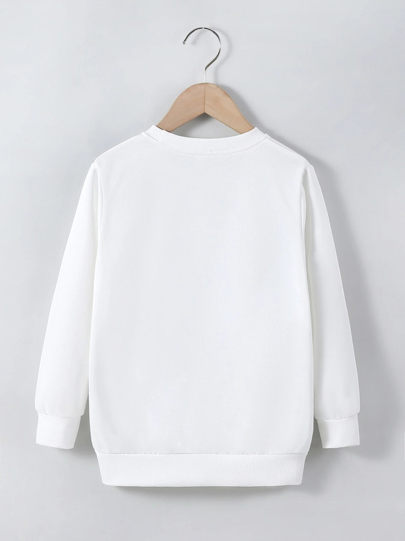 Hot Kids őszi és téli pulóver 4-12 éves poliészter rajzfilm nyomtatott felső fiúk és lányok jó gyerekek hosszú ujjú pulóver