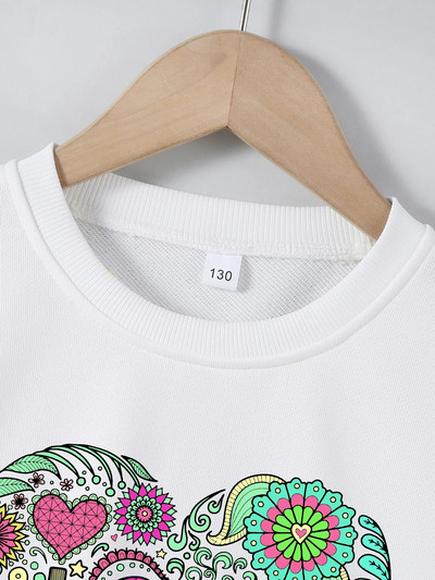 Karsts bērnu rudens un ziemas džemperis 4–12 gadus vecs poliestera karikatūras drukas tops zēniem un meitenēm Labi bērnu džemperis ar garām piedurknēm