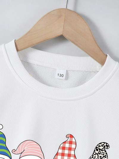 Karsts bērnu rudens un ziemas džemperis 4–12 gadus vecs poliestera karikatūras drukas tops zēniem un meitenēm Labi bērnu džemperis ar garām piedurknēm