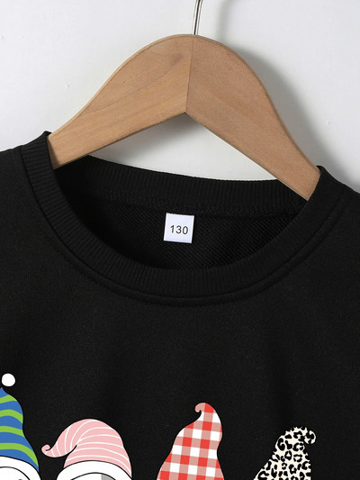 Karsts bērnu rudens un ziemas džemperis 4–12 gadus vecs poliestera karikatūras drukas tops zēniem un meitenēm Labi bērnu džemperis ar garām piedurknēm