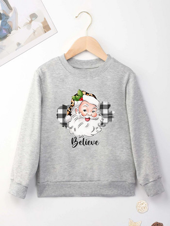 Santa Claus Head print πουλόβερ Cool πουλόβερ εκτύπωση New Seasons Unisex μακρυμάνικο άνετο χριστουγεννιάτικο στυλ