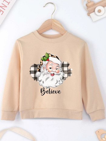 Santa Claus Head print πουλόβερ Cool πουλόβερ εκτύπωση New Seasons Unisex μακρυμάνικο άνετο χριστουγεννιάτικο στυλ