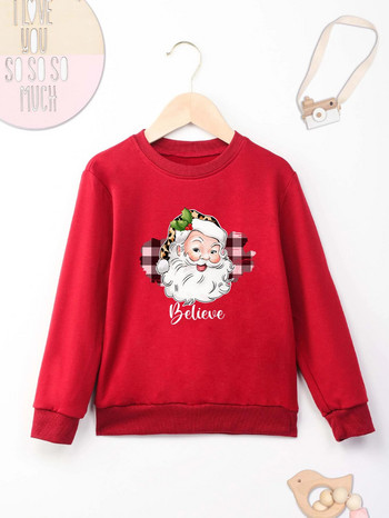 Santa Claus Head print πουλόβερ Cool πουλόβερ εκτύπωση New Seasons Unisex μακρυμάνικο άνετο χριστουγεννιάτικο στυλ