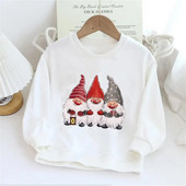 Modes, priecīgus Ziemassvētkus, bērnu džemperi Grafiski Harajuku Child bez kapuces Visiem atbilstošām tendencēm