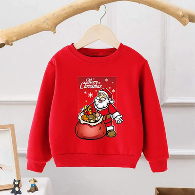 Rudens ziemas bērnu džemperis Kokvilnas zīdaiņu zēnu meiteņu kapuces Ikdienas daudzpusīgas garās piedurknes siltas multfilmas bērnu Ziemassvētku drēbes